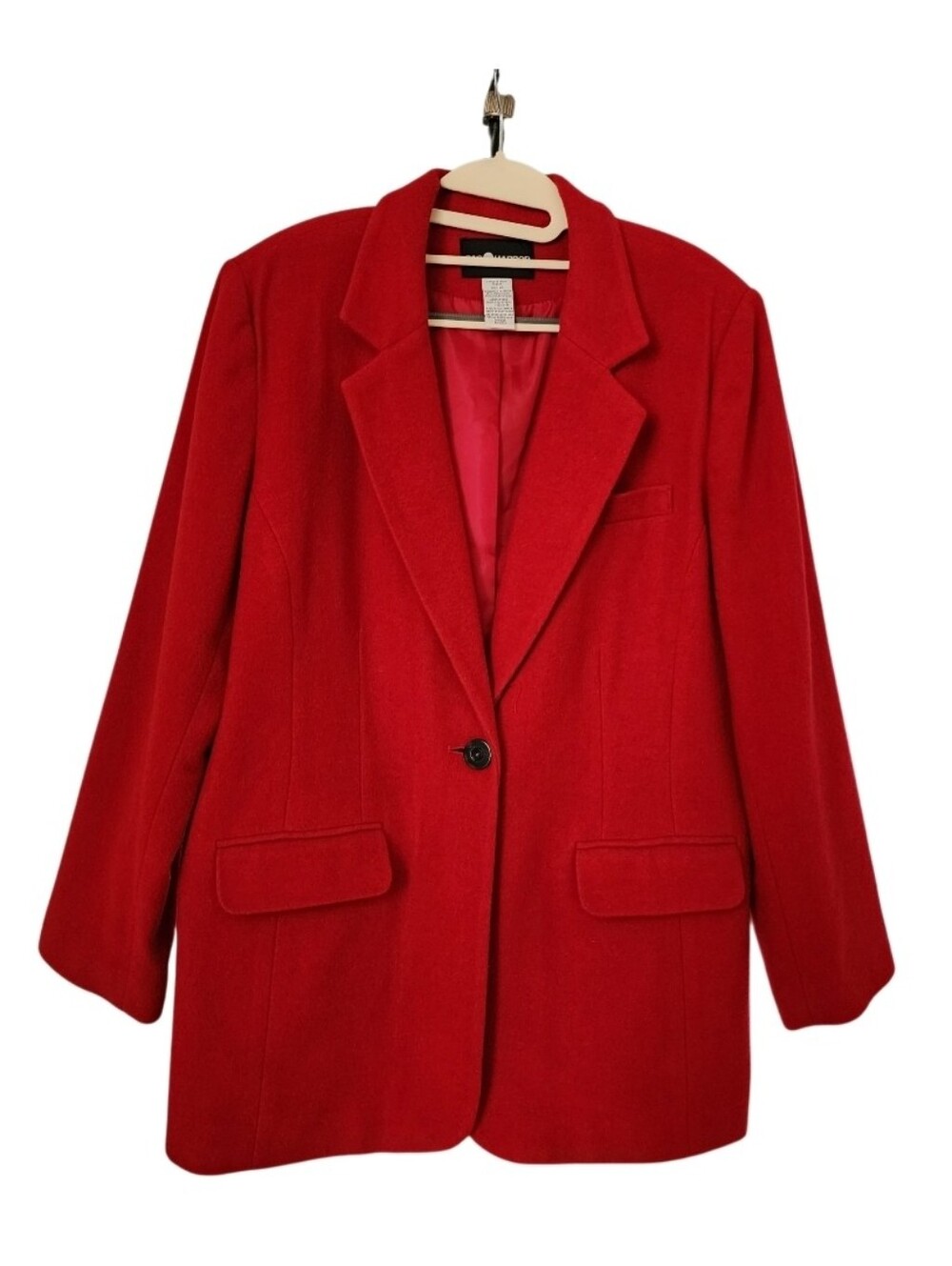 Sag Harbor Red Single-Button Blazer